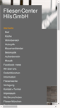 Mobile Screenshot of fliesencenter-hils.de